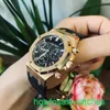 AP функциональные запястья Watch Series серия Royal Oak 26240OR Rose Gold Black Belt Mens Mens Fashion Leisure Business Sports Back Transparent Mechanical Watch