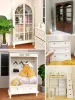 Miniatuur Dollhouse Furniture Mini Franse boekenkast BJD Blythe Dollhouse Locker Dock -poppenkastkast Cabinet Nieuw DIY Miniature Dollhouse