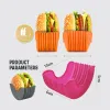 Burger réutilisable Clip à clips fixe Sandwich Sandwich Hamburger Silicone Rack Saigner pour la cuisine lavable ménage