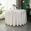 Table Cloth Round Satin Tablecloths Solid Cover For Restaurant Birthday Wedding Party El Home Decoration