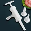 Plastic Manual Sausage Stuffer Homemade Sausage Meat Filler Hand Operated Salami Sausage Maker