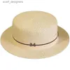 Szerokie brzeg kapelusze czapki czapki kapelusz dla kobiet panama hat suma na plażę kapelusz żeńskie dama dziewczyny płaskie grzbiet słomy czapka słoneczna kapelusz chapeu feminino y240409