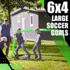 Runbow 6x4 ft Portable Kids Soccer Mål för Backyard Practice Soccer Net med Carry Bag 240403