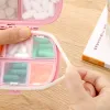 8 Girds Mini Pill Box Organizer Tablet Pillbox Pillbox Pequeña Píldoras de tableta Píldoras para el hogar CONTRESIÓN DE MEDICINA