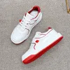 2024 New Fashion Designer runway White gold casual shoes for men and women lace-up ventilate comfort all-match Leather splice Flat shoes DD0406H 38-44 7