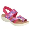 Сандалии Летние клиновые туфли для женщин сплошной цветовой повседневной дамскую платформу этническую скольжение на женской пляжной обуви Mujer Zapatos H240409 R8MW