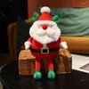 Kudde julkreativ plysch gevär jultomten claus docka mjuk leksak hemmakontor dekoration barn födelsedagspresent
