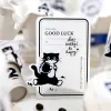 Mr. Paper 30 feuilles / emballage mignon Little Black Cat Sticker Pack Exquise Sceling Scellant Handbook Materials Kawaii Stationery