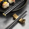 Japanische chinesische Essstäbchen Food Sushi Sticks wiederverwendbare koreanische Essstäbchen Set Metalllegierung Tabelle Palillos Chinos