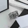 Collier de bracelet de bijoux de créateur Spirit Splake est un vieux couple pour les hommes Femmes Trend ins Ring High Quality