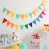 Party Decoration 2.5m Colorful Pennant Banners String Flags Garland för bröllop födelsedag Halloween juldekorationer