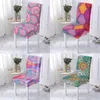 Couvre la chaise Mandala Cover Elastic Spandex siège High Back Anti-Dust Case for Living Room Wedding El Party Decoration