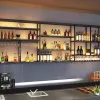 Restaugatura per portabottiglie per vino shelf sospeso Whisky a buffet a buffet mobint metal mueble mueble para vino club mobili