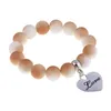 Strand perlé atreus Grossé Gradient Bracelet élastique Bracelet Femme LETTER LOVE LOILLE BIJOTS COURTES COURTES DE POUR LE TOUPE DE TRAPE