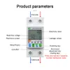 Kkmoon tuya wifi medidor de energia automática Recosing protetor Corrente Monitoramento de tensão Medidor de monitor LCD Din Din-Rail Medidor