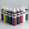 Tatouage multicolore Ink 240 ml Novices de maquillage pour pratiquer le pigment de pigment de tatouage noir tbk