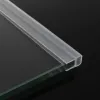 1M 6-12mm Silicone Rubber Window Glass Seal Strip F U h Shape Glass Door Sealing Strips Bath Screen Door Weatherstrip Seal Strip