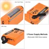 Radio Emergency Solar Hand Crank Portable Radio Household and Outdoor Emergency Radio with Am/fm/sw Led Flashlight Sos Alarm