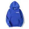 Hoods Hoodies kunnen worden aangepast Logo Sweatshirt Hoodie Spring en Autumn Custom Sports Fashion Loose comfortabel