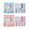 Huyu pasgeboren baby nagel haar verzorging borstel kam en manicure home set baby nagel trimmer set 0-3 jaar+ set van 6