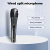 Mikrofoner 3,5 mm 6,5 mm Wired Dynamic Microphone Professional Handheld Mic Noise Reduction Microphone For KTV Karaoke Laptop Computer 240409