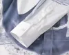 メンズファッションデザイナーシャツブランドクラシックストライプの格子縞のプリントプリント格子縞の長袖TシャツメンズアンドレディースコットンTシャツ＃B20