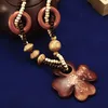 Pendant Necklaces 2023 Boho Jewelry Ethnic Style Long Hand Made Bead Wood Elephant Necklace For Women Price Decent Wholesale Dropship Ot4Ud