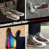 Stövlar Instantarts Anpassad bild /namn /djur Anpassa män Vulkaniserade lägenheter Sneakers High Top Male Canvas Shoes Zapatos de Hombre