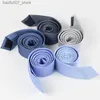 Pescoço amarra preguiçosa telha masculina Solid Small Tie Korean Edition Tie mass cinza 5cm Edição coreana Small tieq