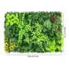 Decorative Flowers Artificial Plant Wall Reusable Grass Backdrop Panel Plastic Garden Flower Fake Green Hanging Fencing