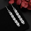 Orecchini a pennaglie 925 Nappina in argento sterling Long Phoenix Cancle Orecchino per goccia per donne Piercing Gioielle