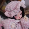 BJD Doll 1/6 Ramo Dundun Body Baby Doll Dold Coins rose à manches longues pyjamas Art Toys Surprise Gift for Children