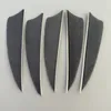 Ibounfox 3 pouces 50 pcs plumes de l'aile gauche pour les flèches des flots de bouclier coloré coupé arc en spirale torsion enveloppe