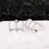 Stud Earrings Huitan Silver Color 2024 Trendy Climb Claw Shaped Ear Piercing Accessories Wedding Party Women Jewelry Wholesale