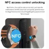 Ny NFC Smartwatch TWS Bluetooth-headset Två-i-ett 1.39HD Display IP67 Vattenproof Heart Retvet Monitor Male Sports Smartwarch2023