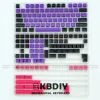 Acessórios KBDIY 159 TENAS/SET PBT DYESUB GENGO TENDA CAPAP SA PRIFFERN DIY ISO keycaps de jogo personalizado Teclado mecânico Purple Black Double Shot