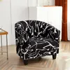 Chair Covers Ins Flower Club Bath Tub Armchairs Stretch Sofa Slipcover Removable Single Small Couch Cover Bar Counter