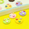 Decorative Figurines 100pcs 20mm Cartoon Letter M Candy Bean Cream Biscuit Resin Charm Flat Back Cabochon For Diy Phone Crafts Decor