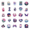 10/50pcs Fantasy Purple World Sticker Ins Style Frigoriti valigie Telefono Custodia per chitarra impermeabili Adesivi all'ingrosso