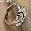 Anelli a grappolo Kaiet 925 Silver Color Hollow Heart 7-10# Ring per le donne Accessori per feste di moda Gioielli