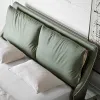 MODERNA SEMPLICE Italiano Minimalista Luxuria Letto in pelle camera da letto, piccolo appartamento nordico Doppio pacchetto da sposa