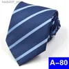 Halskrawatten Herren Business Professional Polyester Freizeitkleiderstreifen Herren Mode Tieq