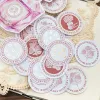 20 PCS Ins Flower Texture Stickers DIY Decorative Stick Étiquettes Scrapbooking Fabriqué à la main