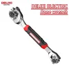 DELIXI ELECTRIC Multifunctional 52-in-1 Socket Wrench Universal Rotary Multi-Head Wrench Dog Bone Plum Wrench Universal Set