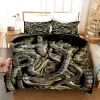 Set di biancheria da letto di serpente Copertura del piumino rettile copertura con trappola per animali selvatici con federe di dimensioni matrimoniali per bambini decorazioni per camera da letto adulti