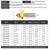 Lidiao Tungsten Carbide Router Bits for Wood Milling Cutter Carpentry Tools 6.35 mm Shank CNC Corner Round Woodworking Tools