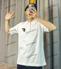 Xinxinbuy Men Designer T-shirt 2024 Italië Pin Letter Borduurwerk gebreide korte mouw katoen vrouwen grijs zwart wit m-2xl