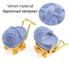 One Piece Velvet Jewelry Box Gift Box Container Wedding Ring Box Ring Case Earrings Holder For Jewelry Display& Jewelry Package