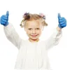 100/20pcs Disposable children gloves Nitrile Latex Glove for kids Thickened Schooling gloves Home Cleaning Rubber blue