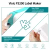 Pads P3200 Portable Label Printer Bluetooth Multiple Templates Typec Rechargeable Compatible Android Ios to Use Home Office Labeling